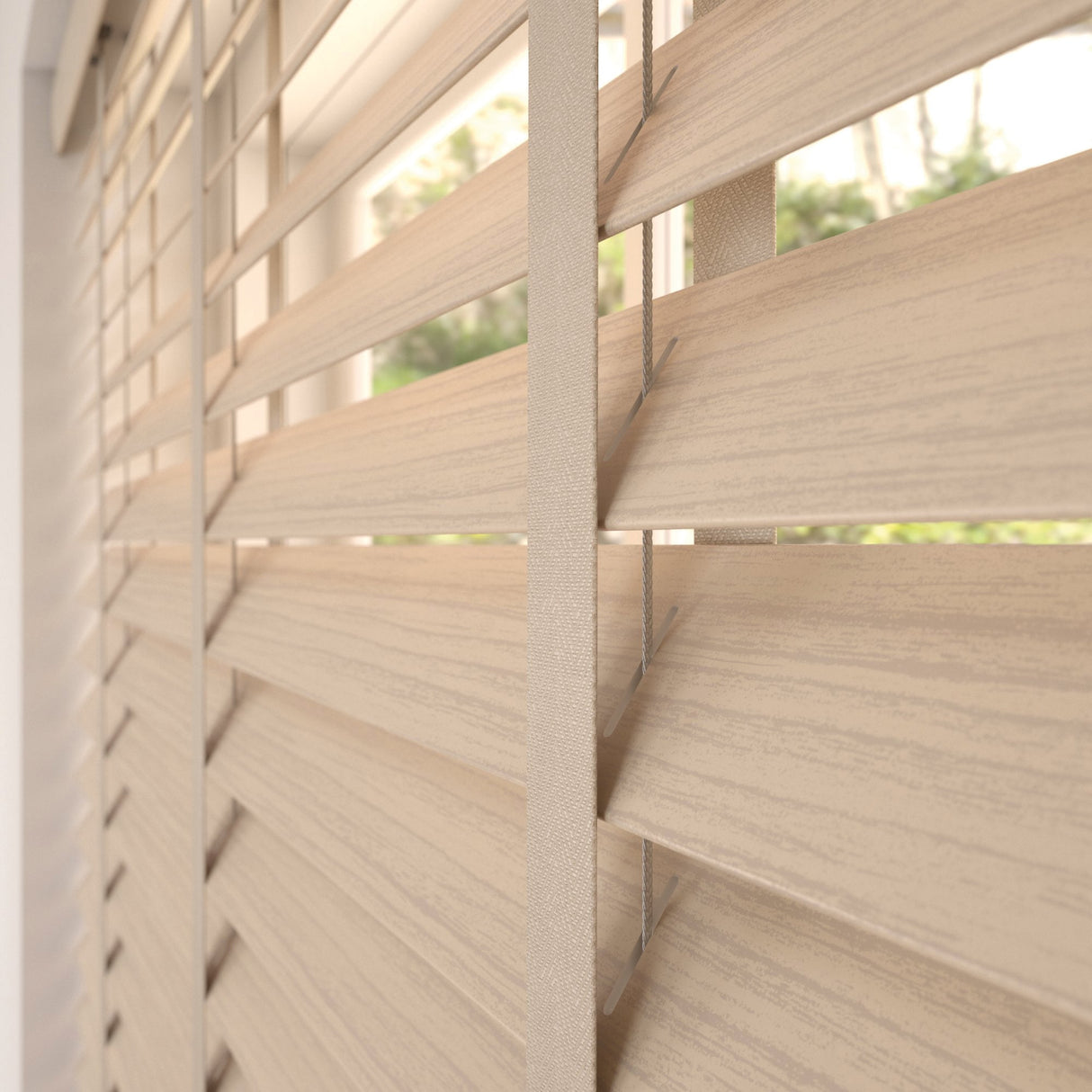 Scandi Oak Faux Wood Blinds - Zen Shades