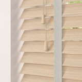 Scandi Oak Faux Wood Blinds With Tapes - Zen Shades