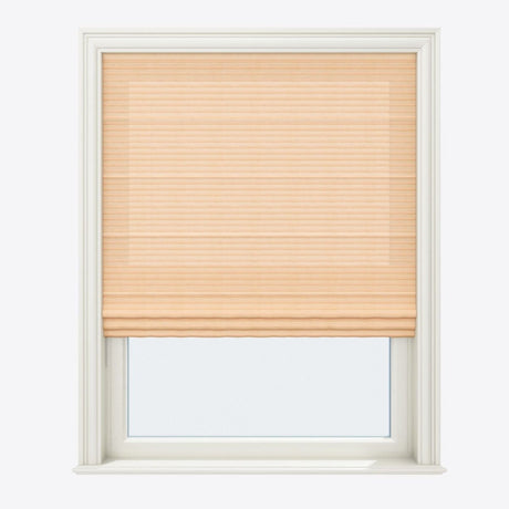 Silhouette Biscuit Cream Roman Blinds - Zen Shades