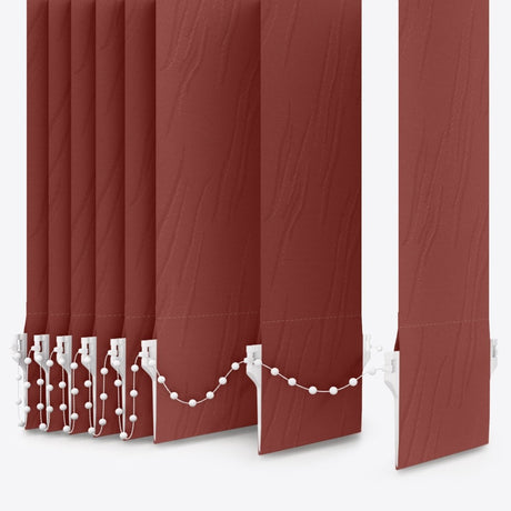 Solo Burnt Henna Vertical Blinds Replacement Slats - Zen Shades