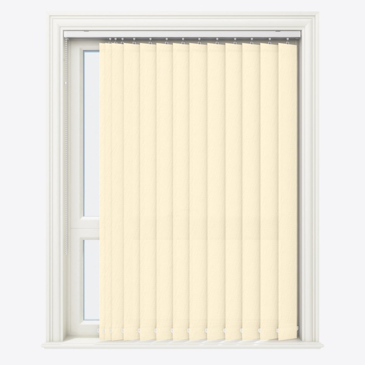 Solo Cloud Cream Vertical Blinds - Zen Shades