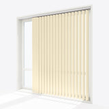 Solo Cloud Cream Vertical Blinds - Zen Shades