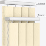 Solo Cloud Cream Vertical Blinds - Zen Shades