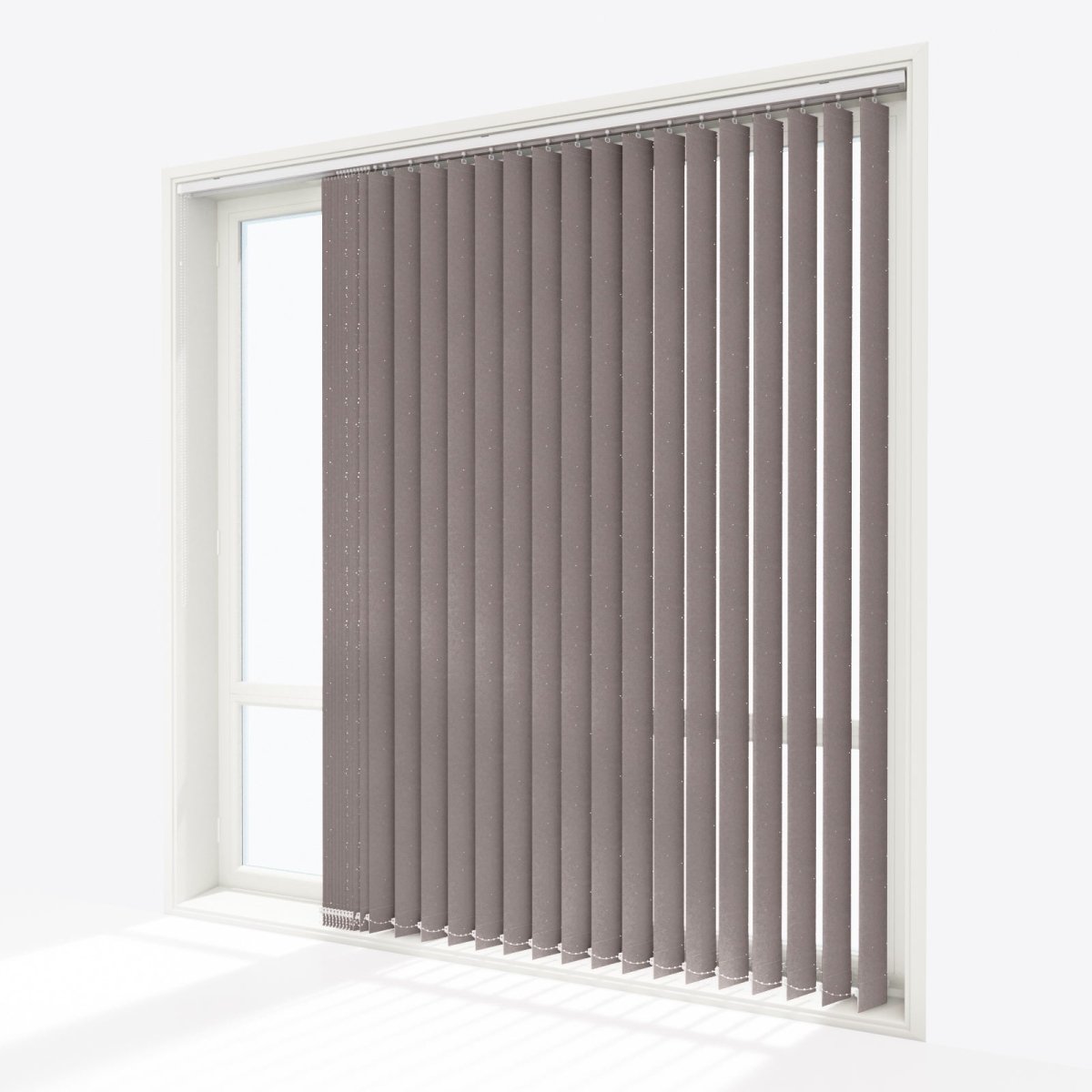 Somerton Steel Grey Vertical Blinds - Zen Shades