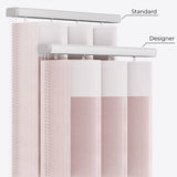 Spotted Pale Mauve Day & Night Vertical Sheer 40cm - Zen Shades