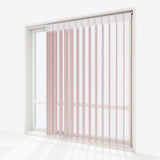 Spotted Pale Mauve Day & Night Vertical Sheer 40cm - Zen Shades