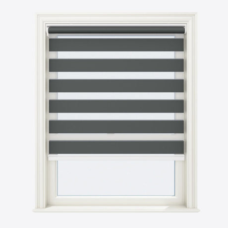 Steeple Gray Blackout Day & Night Blinds - Zen Shades