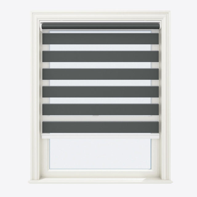 Steeple Gray Blackout Day & Night Blinds - Zen Shades