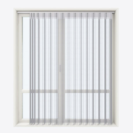 Stripe Ash Grey Day & Night Vertical Sheer 40cm - Zen Shades