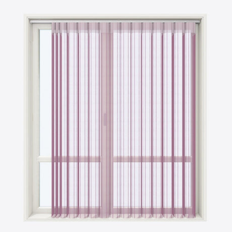 Stripe Batik Pink Day & Night Vertical Sheer 40cm - Zen Shades