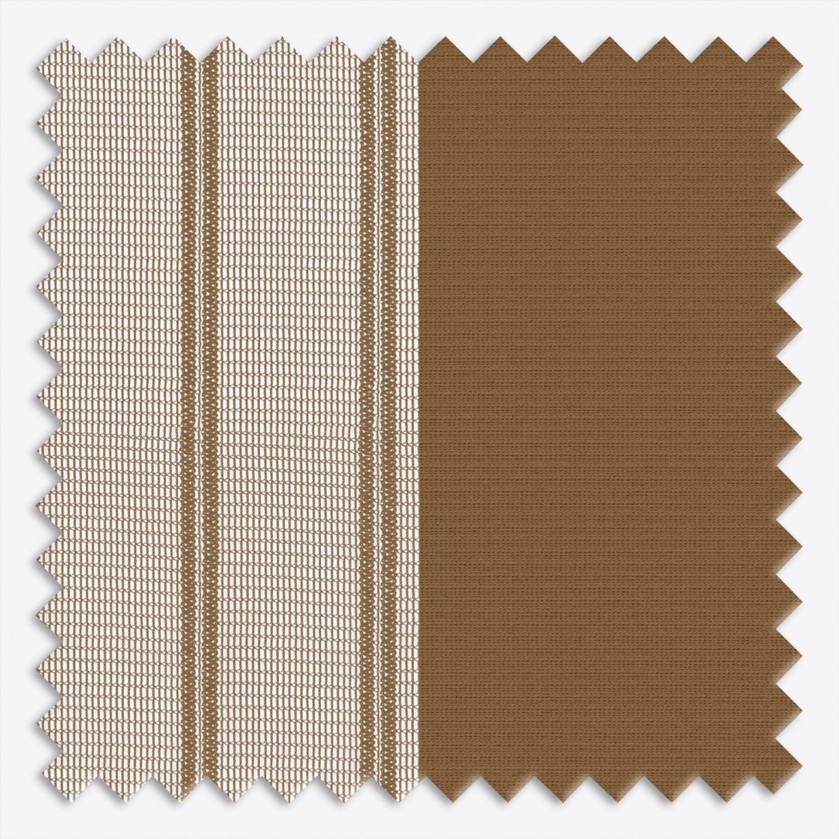 Stripe Bronze Brown Day & Night Vertical Sheer 40cm - Zen Shades