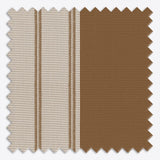 Stripe Bronze Brown Day & Night Vertical Sheer 40cm - Zen Shades