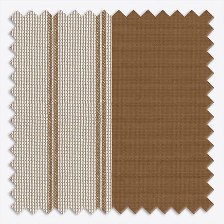 Stripe Bronze Brown Day & Night Vertical Sheer 40cm - Zen Shades