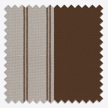 Stripe Cocoa Day & Night Vertical Sheer 40cm - Zen Shades