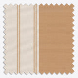 Stripe Cognac Brown Day & Night Vertical Sheer 40cm - Zen Shades