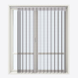 Stripe Dark Grey Day & Night Vertical Sheer 40cm - Zen Shades