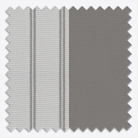 Stripe Dark Grey Day & Night Vertical Sheer 40cm - Zen Shades