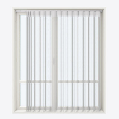 Stripe Flint Gray Day & Night Vertical Sheer 40cm - Zen Shades