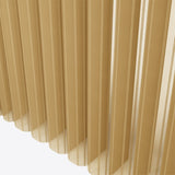 Stripe Honey Mustard Day & Night Vertical Sheer 40cm - Zen Shades