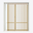 Stripe Honey Mustard Day & Night Vertical Sheer 40cm - Zen Shades