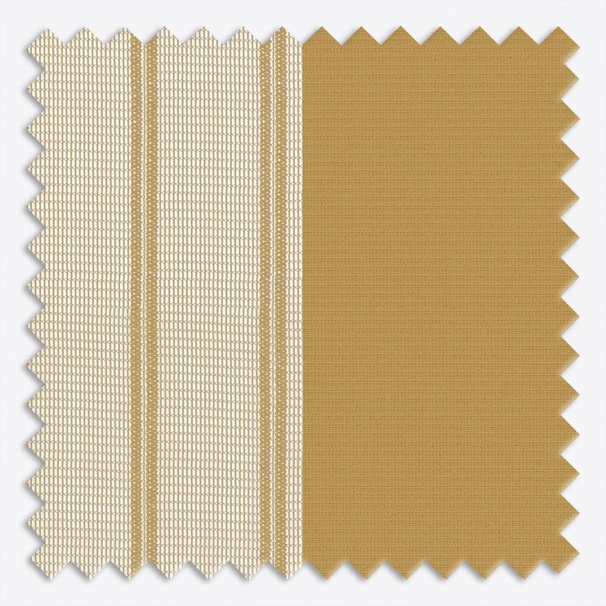 Stripe Honey Mustard Day & Night Vertical Sheer 40cm - Zen Shades