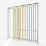 Stripe Light Ivory Day & Night Vertical Sheer 40cm - Zen Shades