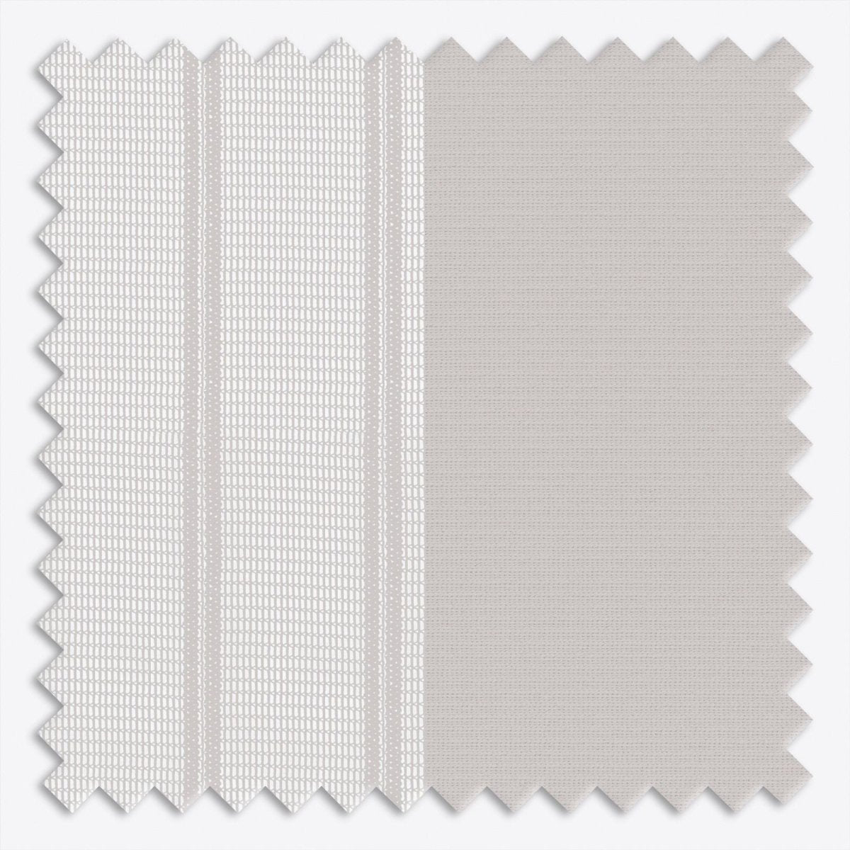 Stripe Matte Grey Day & Night Vertical Sheer 40cm - Zen Shades