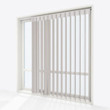 Stripe Matte Grey Day & Night Vertical Sheer 40cm - Zen Shades