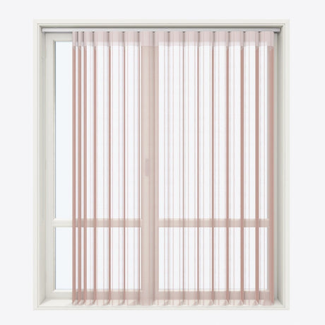 Stripe Mistry Rose Day & Night Vertical Sheer 40cm - Zen Shades