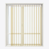 Stripe Moonlight Yellow Day & Night Vertical Sheer 40cm - Zen Shades