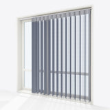 Stripe Ombre Blue Day & Night Vertical Sheer 40cm - Zen Shades