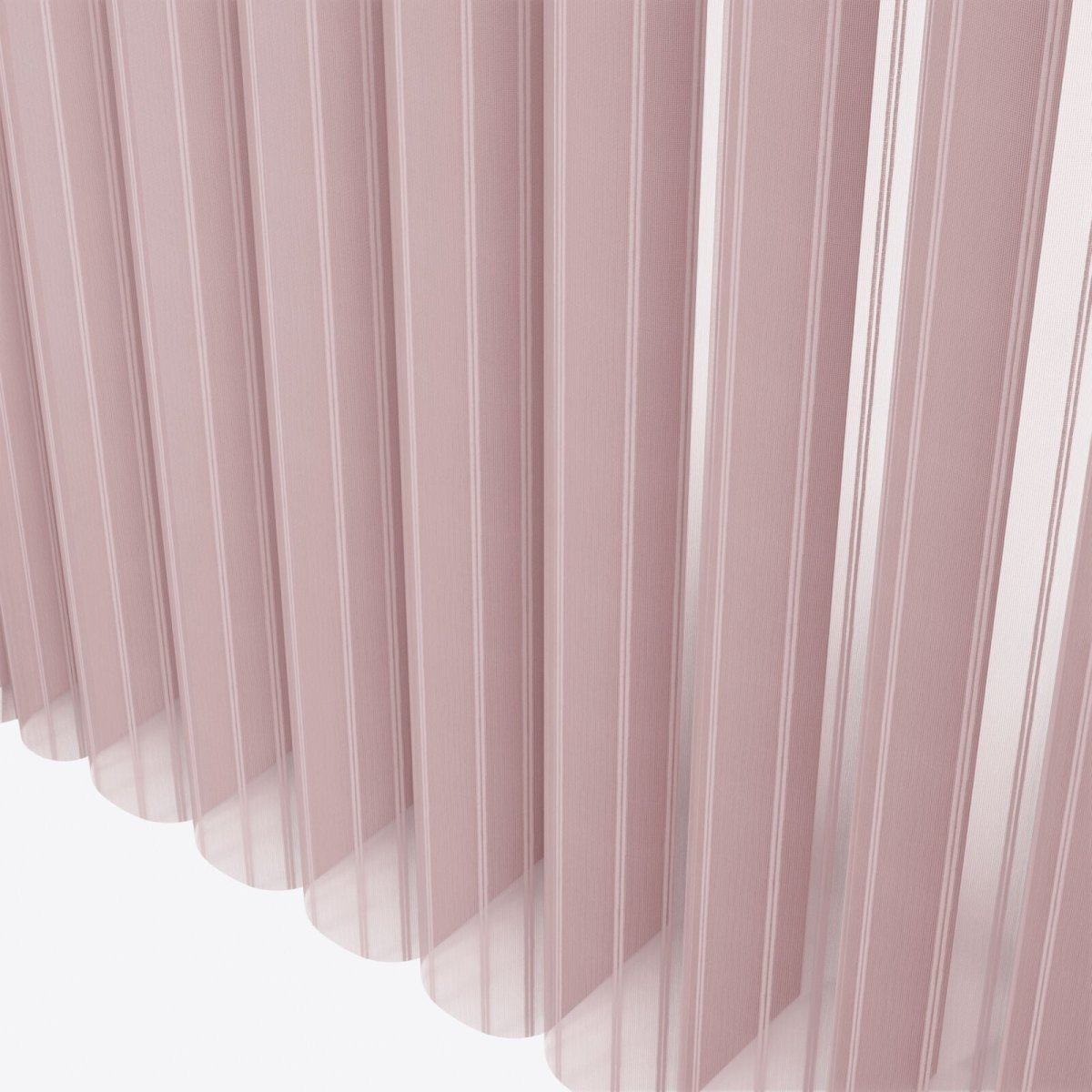 Stripe Pale Mauve Day & Night Vertical Sheer 40cm - Zen Shades