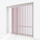 Stripe Pale Mauve Day & Night Vertical Sheer 40cm - Zen Shades