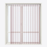 Stripe Pale Mauve Day & Night Vertical Sheer 40cm - Zen Shades