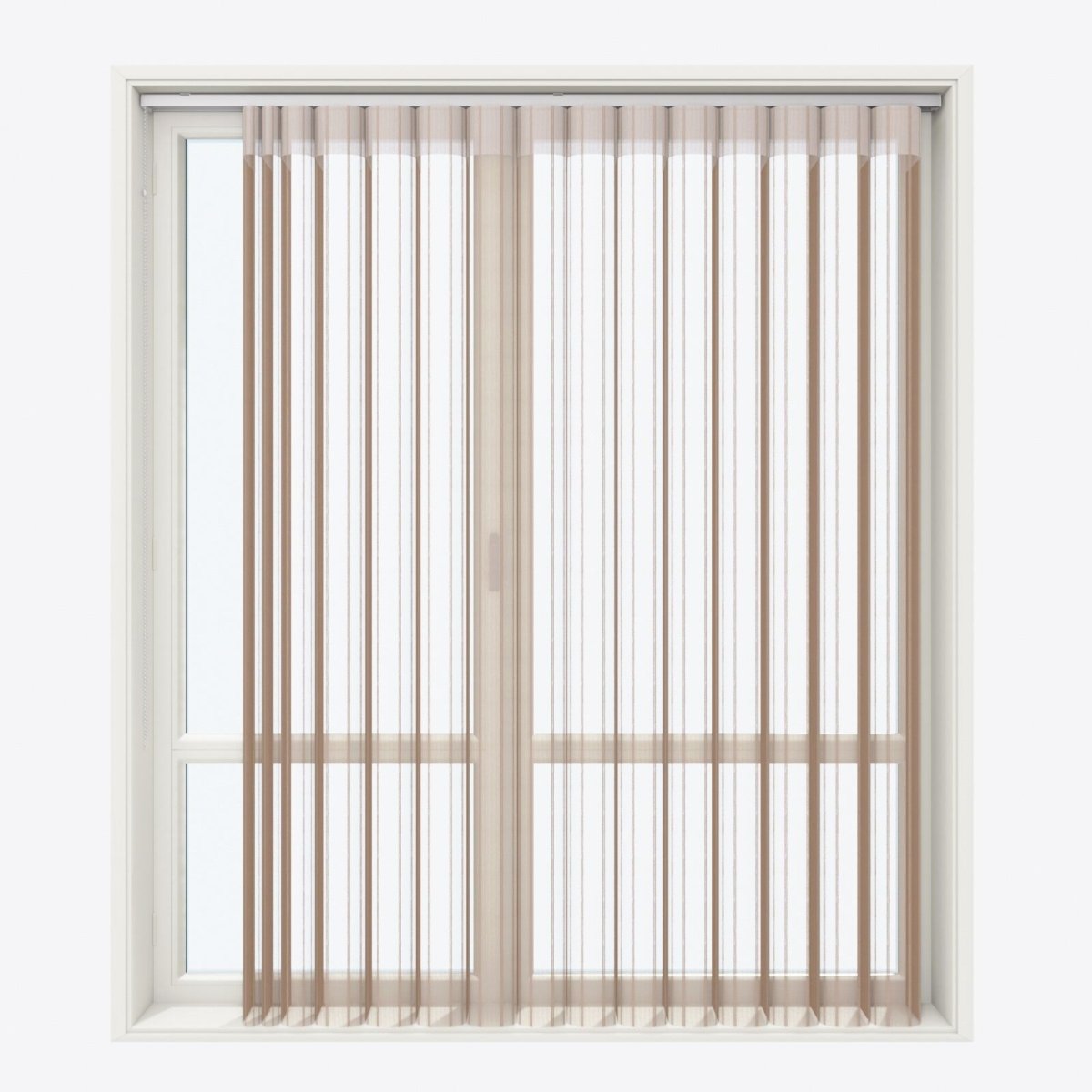 Stripe Tiger's Eye Day & Night Vertical Sheer 40cm - Zen Shades