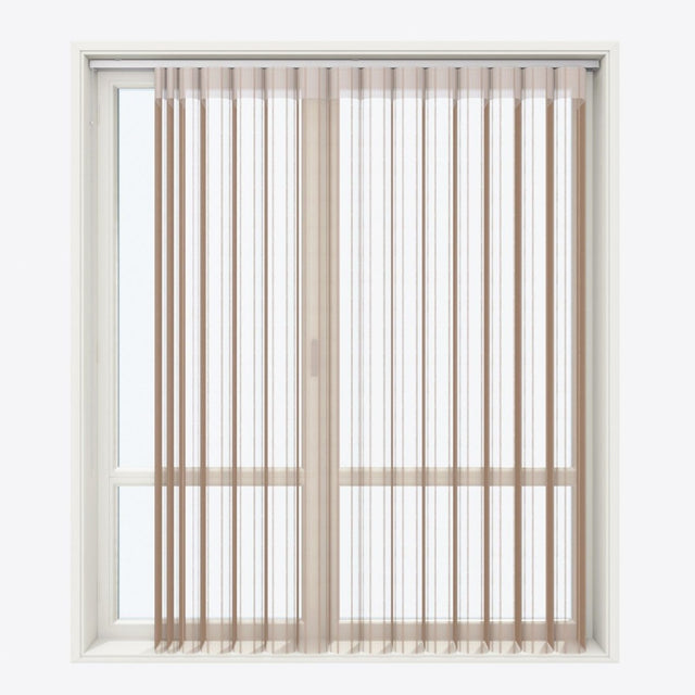 Stripe Tiger's Eye Day & Night Vertical Sheer 40cm - Zen Shades