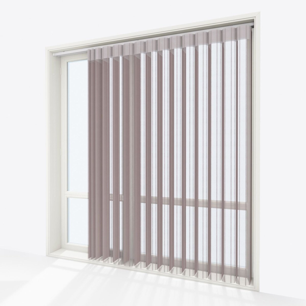 Stripe Umbra Sand Day & Night Vertical Sheer 40cm - Zen Shades