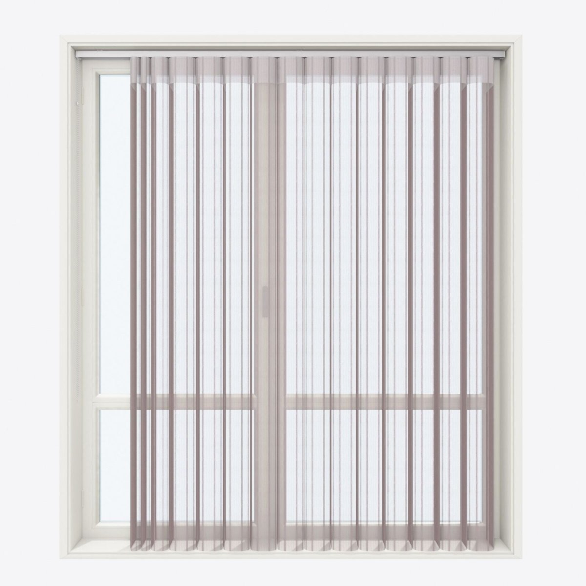 Stripe Umbra Sand Day & Night Vertical Sheer 40cm - Zen Shades