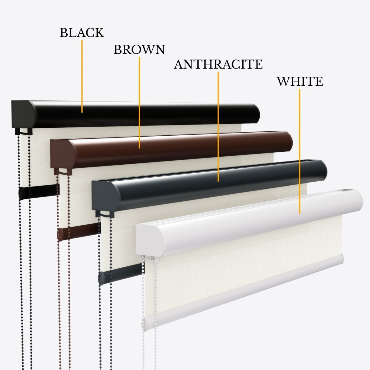 Sunscreen Signal White Roller Blinds - Zen Shades