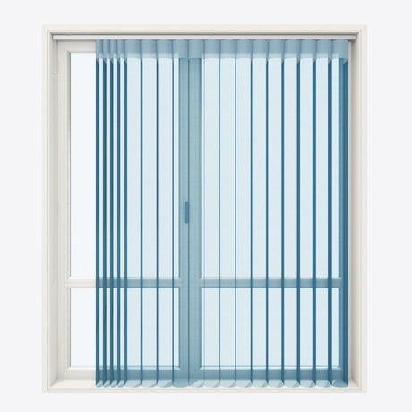 Supreme Metal Blue Day & Night Vertical Sheer 33cm - Zen Shades