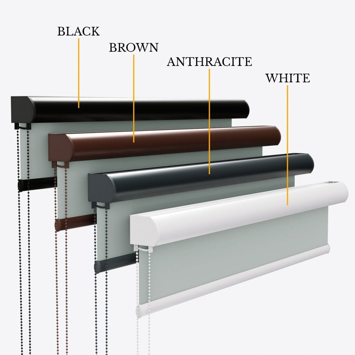 Supreme Mineral Gray Blackout Roller Blinds - Zen Shades