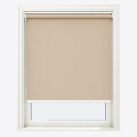 Supreme Pale Khaki Blackout Roller Blinds - Zen Shades