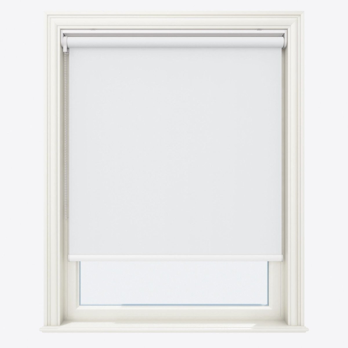 Supreme White Blackout Roller Blinds - Zen Shades