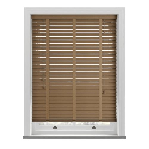 Tawany Real Wooden Blinds With Tapes - Zen Shades