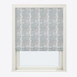 Tiempo Aqua Gray Roman Blinds - Zen Shades