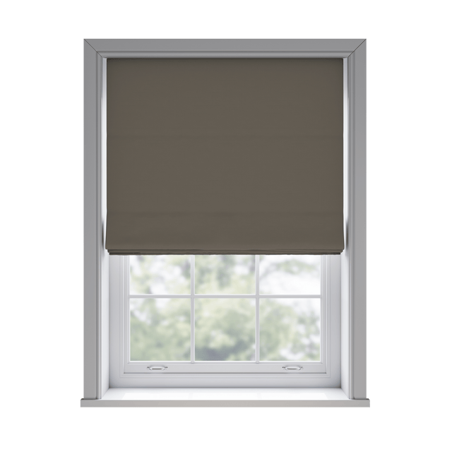 Trace Pewter Roman Blinds - Zen Shades