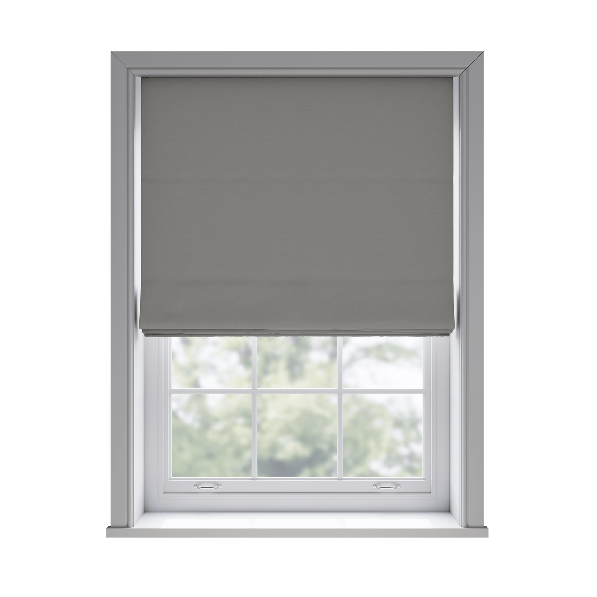 Trace Platinum Roman Blinds - Zen Shades