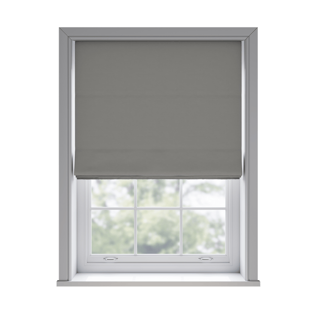 Trace Platinum Roman Blinds - Zen Shades