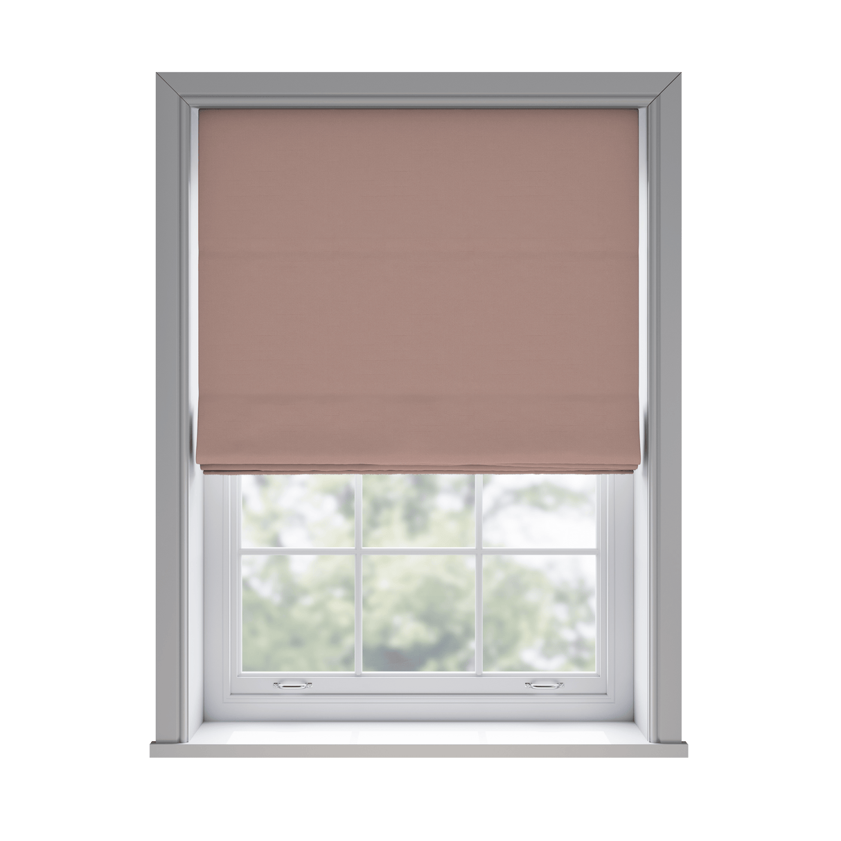 Trace Rose Roman Blinds - Zen Shades