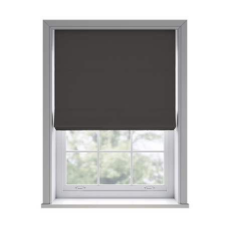 Trace Slate Roman Blinds - Zen Shades